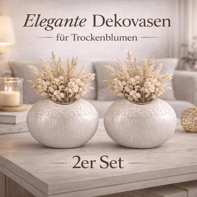 Produktbild von 2 Tischvasen Vasen Blumenvase Blumen Vase Hochzeit Deko Tischdeko Dekovasen