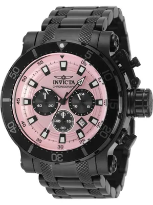Zdjęcie produktu dla Invicta Coalition Forces 49228 Zegarek Męski - Mechanizm Kwarcowy - Stal Nierdzewna z Różową Tarcza - 52 mm