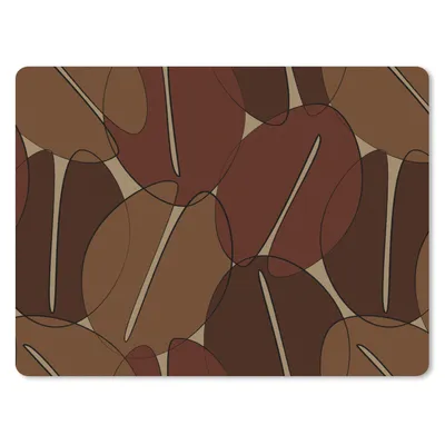 Produktbild von MuchoWow® Mauspad Mousepad Kaffeebohnen - Muster - Kaffee 23x19 cm - Mousepads - Maus Mat - Pad - Mausunterlage - Schreibtischunterlage - Mauspad