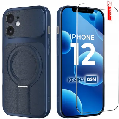 Produktbild von iPhone 12-Hülle mit Magnetring für MagSafe + 9H-Glas