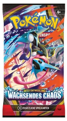 Produktbild von Pokémon Mega-Entwicklung – Wachsendes Chaos Booster Deutsch | 1 Boosterpack