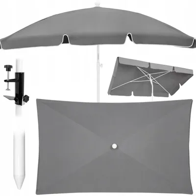 Immagine prodotto di Ombrellone da giardino, da spiaggia, inclinabile, robusto, diametro 200 cm, pieghevole con maniglia