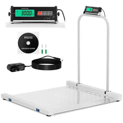 Zdjęcie produktu dla Waga Platformowa Magazynowa 100 X 95 Cm Lcd Rs232 300 Kg / 100 G