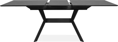 Produktbild von finori Haro 80A Auszugstisch, Nachbildung Stein dunkel / schwarz Maß: B x H x T ca. 160-200 x 76 x 90 cm