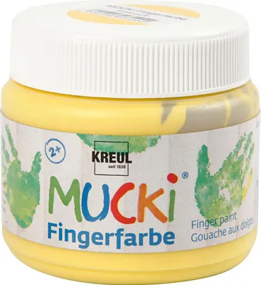 Immagine prodotto di KREUL 23102 KREUL Colori a dita "MUCKI", giallo, 150 ml
