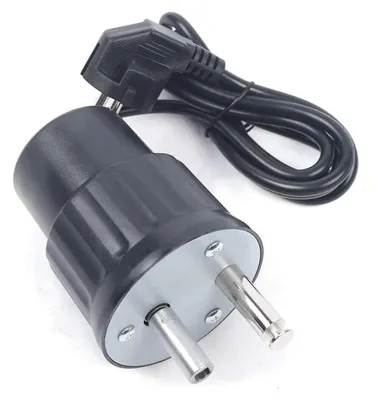 Immagine prodotto di Motore per girarrosto da barbecue - Tensione 220 V - Portata 5 kg - Cavo di alimentazione 1,5 m - Per barbecue all'aperto/arrosto - Nero
