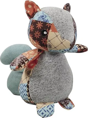 Produktbild von Nobby Hundespielzeug Plüsch Eichhörnchen Patchwork