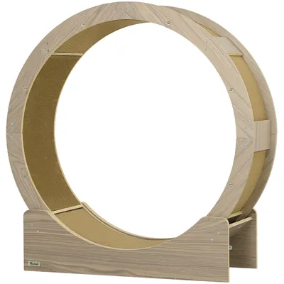 Immagine prodotto di Ruota per gatti PawHut, ruota per gatti, 91 cm, con freno, noce