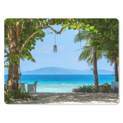 Produktbild von MuchoWow® Mauspad Mousepad Tropisch - Strand - Meer 40x30 cm - Mousepads - Maus Mat - Pad - Mausunterlage - Anti Rutsch