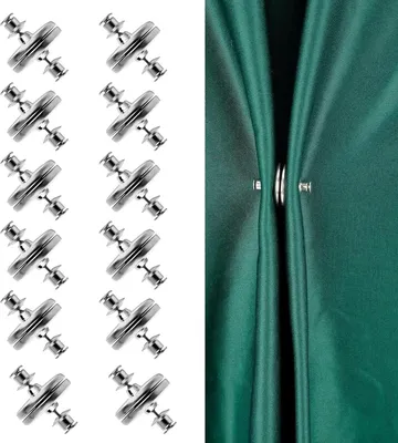 Produktbild von 24 Stück Vorhang Magnetknopf, Silber Magnete für Vorhänge, Rostfrei Vorhang Magnet, Langlebig Magnetknöpfe, für Schlafzimmer, Wohnzimmer, Esszimmer, Badezimmer, Küche, Büro