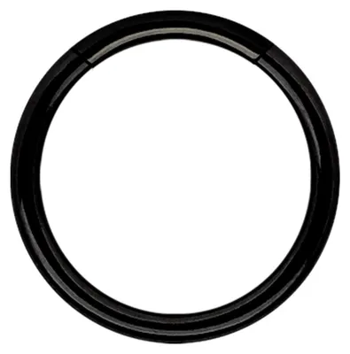 Produktbild von Piercing Ring Smooth Segment Clicker Stahl PVD schwarz in 1,2 x 9 mm