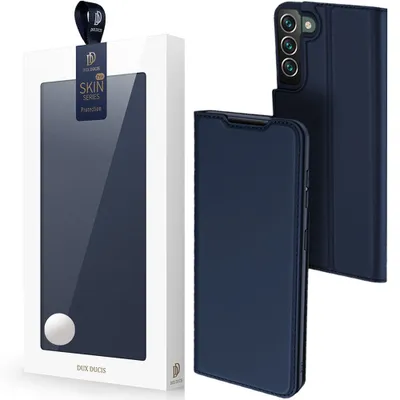 Zdjęcie produktu dla Dux Ducis Skin Pro Kabura Etui Pokrowiec Z Klapką Samsung Galaxy S22+ (S22 Plus) Niebieski