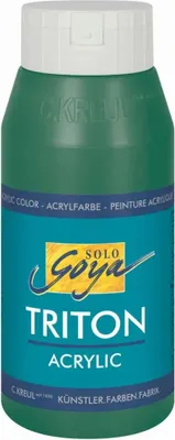 Obrázek produktu pro KREUL 17013 KREUL akrylová barva SOLO Goya TRITON, tmavě zelená, 750 ml