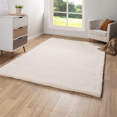 Produktbild von Steffensmeier Berber Teppich Fes | Schurwolle, Uni, Größe: 70x140 cm , Original aus Marokko, Teppich für Wohnzimmer, Schlafzimmer