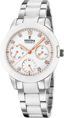 Produktbild von Festina Damen Analog Quarz Uhr mit Edelstahl Armband F20497/1