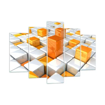 Produktbild von Bilder auf glas - Abstrakt computer grafik struktur - 150x100cm - Glasbilder - Wandbilder - Kunstdruck - Wanddekoration aus Glas - Glas Bilder - Wandbild auf Glas - GEA150x100-2530