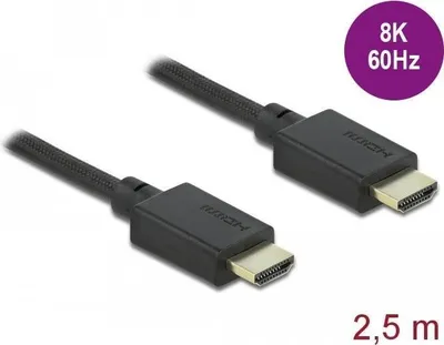 Image de DELOCK Highspeed HDMI Kabel 48 Gbps 8k 60Hz 2,5m