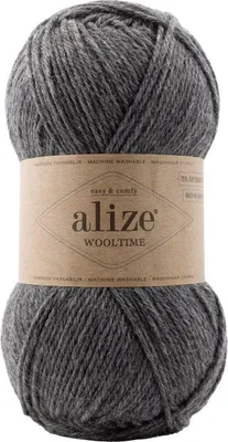 Produktbild von ALIZE WOOLTIME 182 Medium Grey Melange
