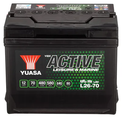 Produktbild von YUASA LEISURE Starterbatterie 12V 70Ah 480A/EN D26 für Auto Batterie