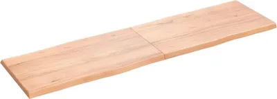Produktbild von vidaXL Tischplatte 180x50x(2-4) cm Massivholz Behandelt Baumkante