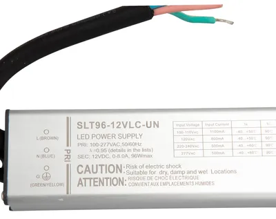 Image de SELF SLT96-12VLC-UN, alimentation d'installation IP67 96W 12V 8A