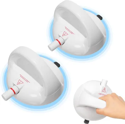 Produktbild von Haltegriff Dusche Ohne Bohren 2er Set Duschgriff Saugnapf Weiß