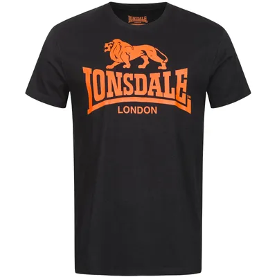 Produktbild von Lonsdale London T-Shirt Herren Logo schwarz Festival, Streetwear 100% Baumwolle XL
