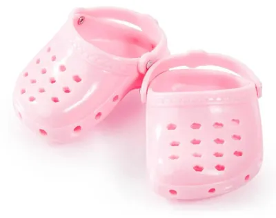 Produktbild von Bayer Design Puppenschuhe Slipper, rosa, für Puppen 36-42 cm, 10 x 7 x 3,5 cm