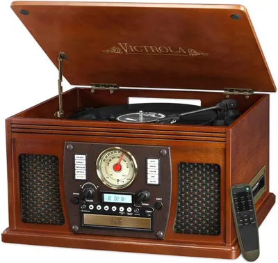 Image de Platine vinyle Victrola Navigator 8-en-1, marron
