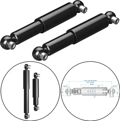 Produktbild von 2x Stossdämpfer Radstoßdämpfer Achsstoßdämpfer 1300KG Anhänger Wohnwagen Dämpfer