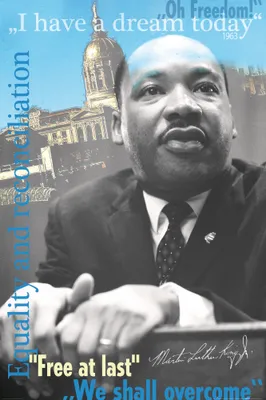 Produktbild von Martin Luther King Jr. Kunstdruck Bild - I Have A Dream, 1963 (180 x 120 cm)