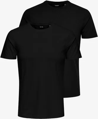 Produktbild von ONLY & SONS Herren ONSBASIC SLIM O-NECK T-Shirt | 2-PACK