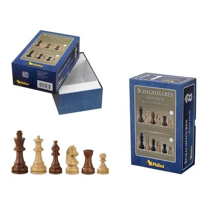 Produktbild von Schachfiguren Sigismund, Königshöhe 83mm, Holz, 32-teilig