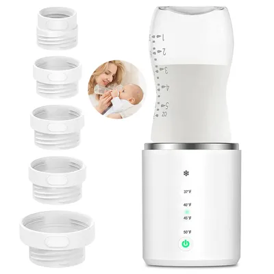 Produktbild von Babyflaschenwärmer,Muttermilch Wärmer,Flaschenwärmer mit 4400 mAh Akku,Schnellladefähig und isoliert
