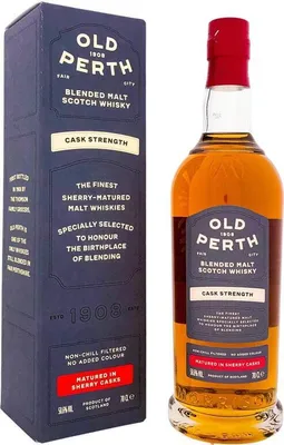 Produktbild von Old Perth Cask Strength + Box 700ml 58,6% Vol.