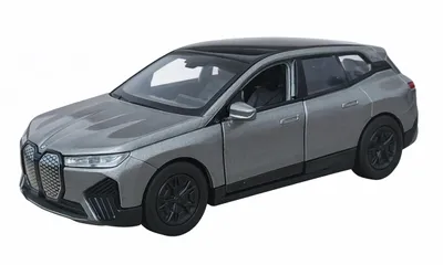 Produktbild von BMW iX Modellauto 11,8cm Modell Auto aus Metall mit Rückzug Spielzeugauto Spielzeug Geschenk Welly 26 (Grau)
