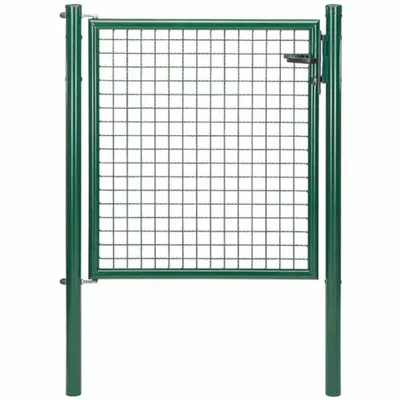 Zdjęcie produktu dla Alberts 600136 Pojedyncza bramka z siatki falistej, zielona, szerokość 100 cm, wysokość 100 cm