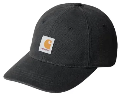 Produktbild von Carhartt WIP Canvas Cap Black Stone Washed .