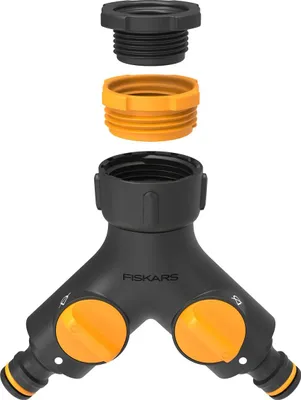 Zdjęcie produktu dla Fiskars 1027061, Złącze do kranu, Czarny, Pomarańczowy