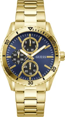 Produktbild von Guess Herren Uhr Armbanduhr VELOCITY GW1061G2 Edelstahl gold