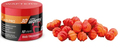 Produktbild von Wafters MatchPro 3D Worms Duo Strawberry 10mm 20g