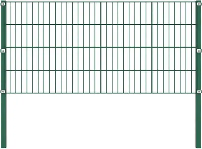 Obrázek produktu pro vidaXL Plotový prvek s železnými sloupky 1730 x 80 cm Zelený
