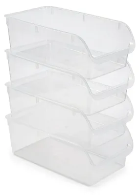 Immagine prodotto di Set 4 Organizer Frigo / Contenitori Salvaspazio HEMAX