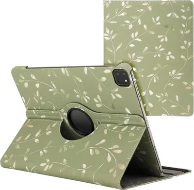 Produktbild von imoshion 360° drehbare Design Klapphülle iPad Air 13 Zoll (2025) M3 / (2024) M2 - Green Flowers