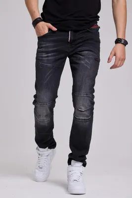 Produktbild von CD699 Herren Straight Fit-Jeans mit cooler Used-Waschung