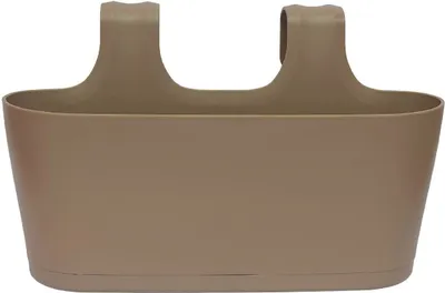 Produktbild von Balkon Blumenkasten oval zum Hängen Braun