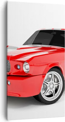 Produktbild von Bild auf Leinwand - Leinwandbild - Sport Geschwindigkeit Auto Chrom - 55x100cm - Wand Bild - Wanddeko - Leinwanddruck - Bilder - Kunstdruck - Leinwand bilder - Wandkunst - PA55x100-2563
