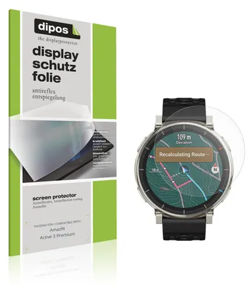 Immagine prodotto di 6x Pellicola Protettiva per Amazfit Active 3 Premium Protezione Schermo Antiriflesso dipos