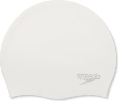 Produktbild von Speedo Plain Moulded Silicone Badekappe Weiß Weiß One Size