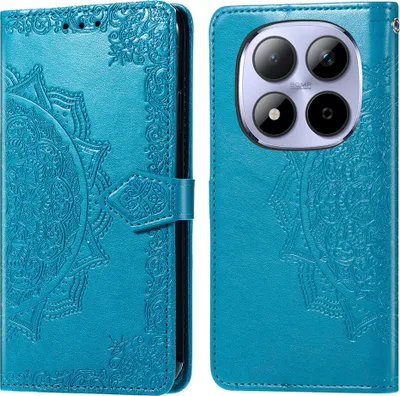 Zdjęcie produktu dla imoshion Mandala Bookcase dla Xiaomi Redmi Note 15 Pro Plus (5G) – turkusowy